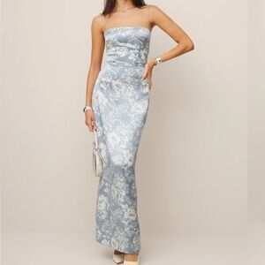 Reformation Frankie Silk Dress